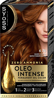 Фарба для волосся Syoss Oleo Intense №6-76 мерехтливий мідний 115 мл