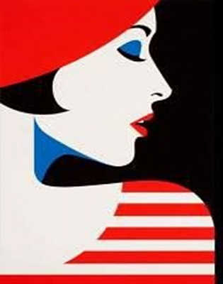 Набір для творчості зі стразами на підрамнику Сучасниця 20x30 см 178100 Діамантові ручки