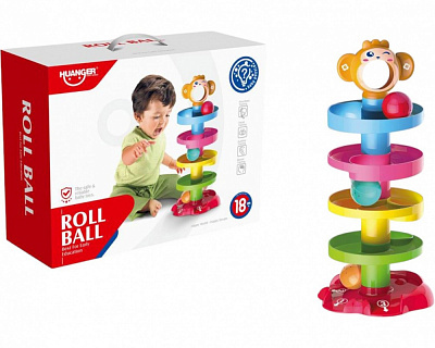 Развивающая игрушка Huanger Roll Ball горка с шариками HE0205