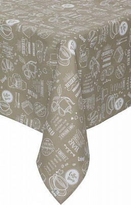Скатерть Beige Breakfast 136x220 см бежевый Прованс 