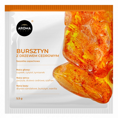 Ароматическое саше Aroma Home Амбра с кедровым деревом Basic белый 