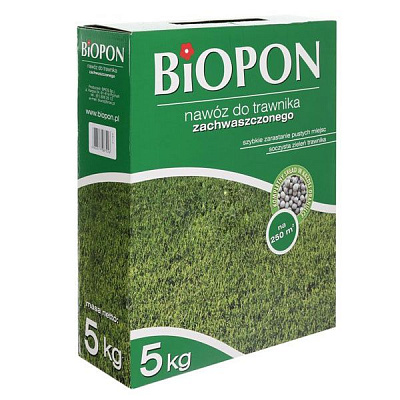Удобрение минеральное BIOPON для газона против сорняков 5 кг