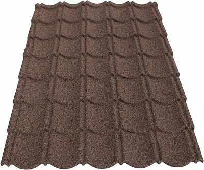 Черепиця композитна AquaPan coffee 1123x890 мм