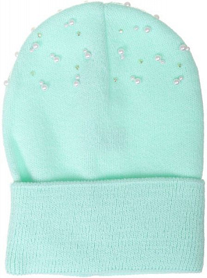 Шапочка дитяча для дівчинки Kraft+ BSL048 р.50-52 м'ятний