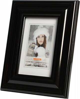 Рамка для фотографии со стеклом Веліста 40D-014v 1 фото 40х50 см черный 