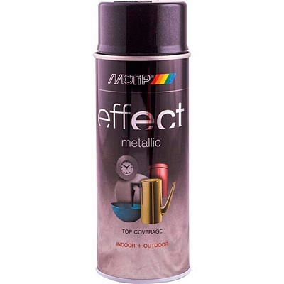 Краска аэрозольная Motip Deco Effect с эффектом металлик черный 400 мл