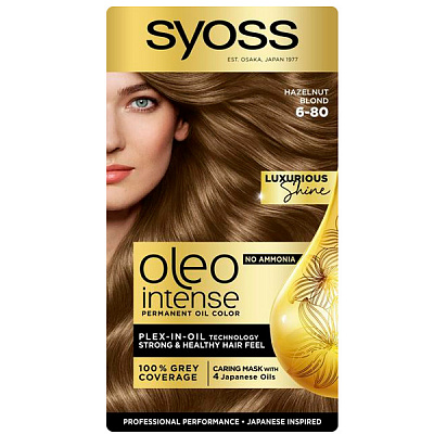 Краска для волос Syoss Oleo Intense 6-80 золотистый русый