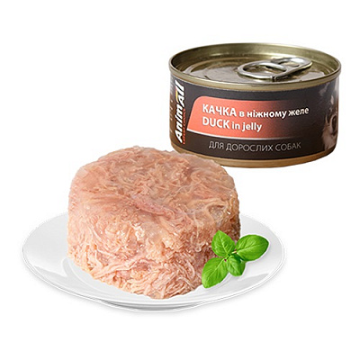 Корм вологий для собак для усіх порід AnimAll качка в желе 85 г