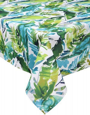 Скатерть Зеленые травы 140x180 см разноцветный Luna 