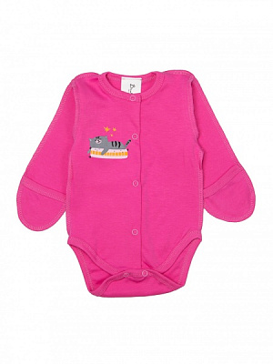 Боді дитяче для дівчинки Bambinelli Котик р.56 рожевий