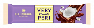Молочный шоколад Millennium Very Peri с начинкой и кокосом 34 г