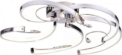 Люстра светодиодная WunderLicht MF7258-45 56 Вт хром 