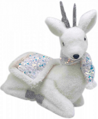 Фігурка декоративна Dalian Everglory олень з паєтками 25 см