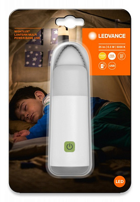 Ліхтарик-лампа Ledvance Nightlux Mobile Multi Power-Bank білий
