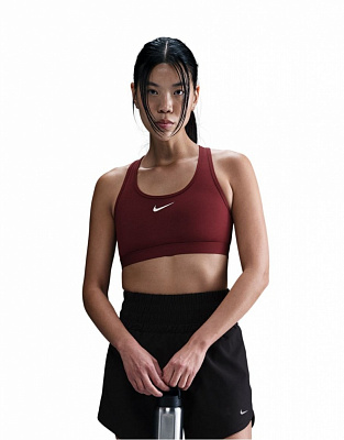 Бра Nike W NK SWSH MED SPT BRA DX6821-619 р.M бордовий