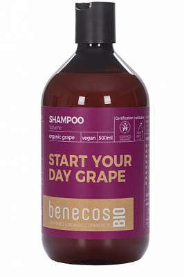 Шампунь Benecos BIO Об'єм органічний виноград 500 мл