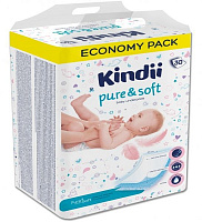 Пеленки одноразовые Kindii Pure & Soft 30 шт. 40х60 см белый 