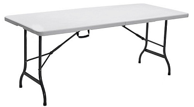 Раскладной стол ZK-180C 75x180 см белый