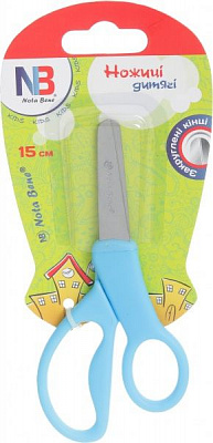 Ножницы детские 15 см голубые Nota Bene