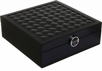 Скринька для прикрас Royal case 25,2х25,2х8,6 cм чорна