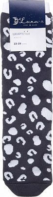 Шкарпетки жіночі Luna Сірі з білими плямами р.23-25 темно-синій 1 шт.