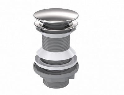 Донный клапан Bakimay click clack 1¼” с крышкой INOX