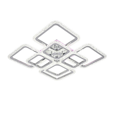 Люстра світлодіодна Victoria Lighting з пультом 117 Вт хром River/PL8 chrome