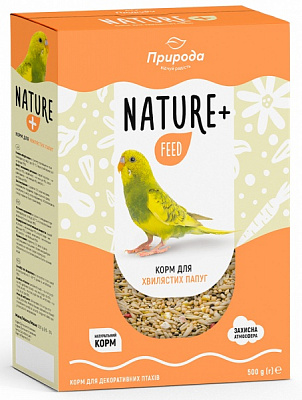 Корм Природа Nature + feed для хвилястих папуг 500 г
