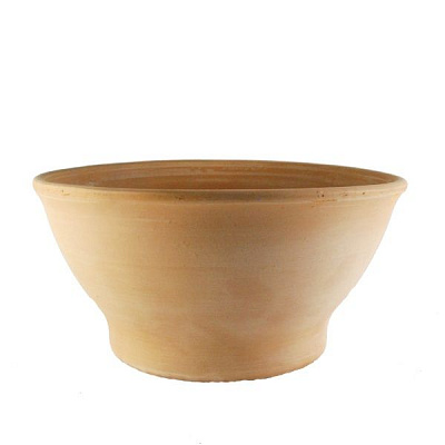 Горщик DEROMA Liscia White круглий 2,4 л коричневий (1Z23WRZ)