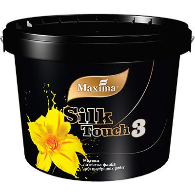 Фарба латексна Maxima Silk Touch 3 глибокий мат білий 12кг