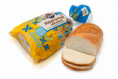 Батон Кулиничі Батон нарезной обычный (половинка нарезанная) 250 г