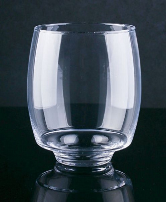 Ваза стеклянная прозрачная 17х20 см