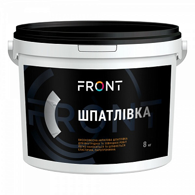 Шпаклевка Front акриловая готовая к применению 3 кг
