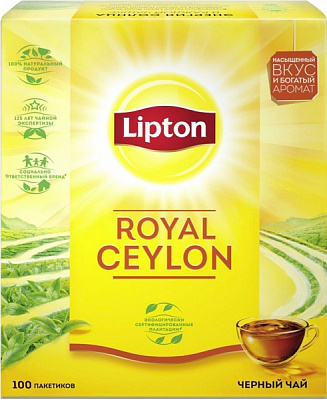 Чай черный Lіpton Цейлон 100 шт. 200 г 