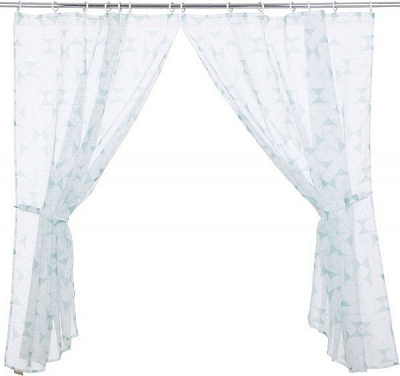 Комплект тюлей Ромбы 140х160 см зеленый La Nuit