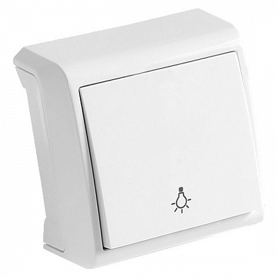 Вимикач одноклавішний Viko Vera без підсвітки білий 90681003