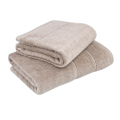 Рушник махровий 70x130 см бежевий Noble