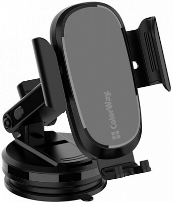 Беспроводное зарядное устройство ColorWay Dashboard Car Wireless Charger 15W Black (CW-CHAW037Q-BK)