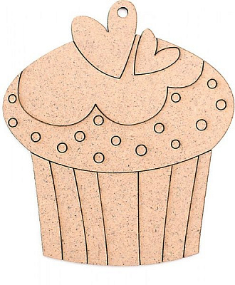 Заготовка Кекс 8,5x7,5x0,3 см 5 шт. Rosa Talent 