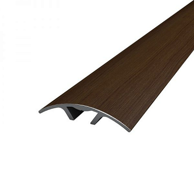 Порожек алюминиевый декоративный АЛЮПРО скрытый крепеж 28,2x900 мм орех 