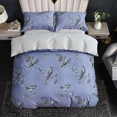 Комплект постельного белья Melzo семейный фиолетовый La Nuit 