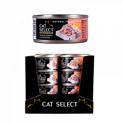 Консерва для взрослых кошек PetSelect Adult Лосось и тунец 70 г