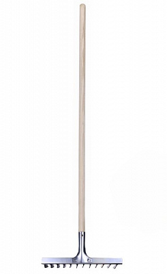 Граблі зубчасті з крученим зубом 145 см