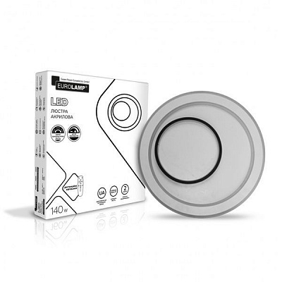 Люстра светодиодная Eurolamp A11 с пультом ДУ 140 Вт белый LED-LR-140-A11 