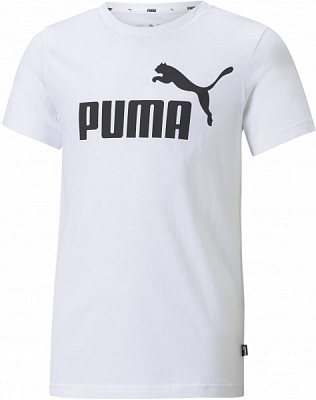 Футболка Puma ESS LOGO TEE B 58696002 р.176 білий