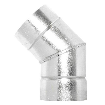 Колено БЗ оцинкованная сталь 45 Ф110 мм