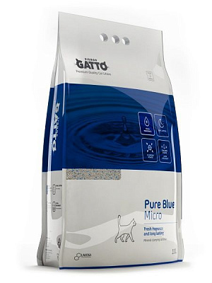 Наповнювач для котячого туалету SIGNOR GATTO бентонітовий Pure Blue Micro 10 л