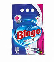 Стиральный порошок для машинной стирки Bingo Whites&Colors 3 кг 