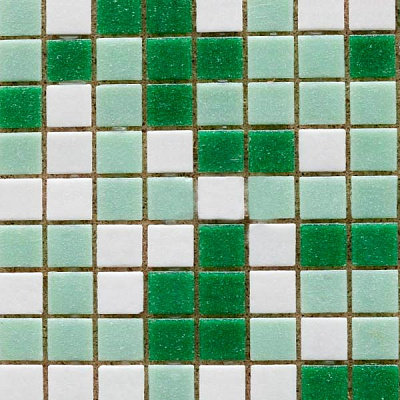 Мозаїка Guangzhou rose скляна мікс 327х327 мм зелена