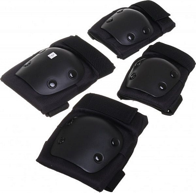 Комплект захисту MaxxPro для роликових ковзанів PR-6-BK р. M чорний